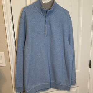 Men's Walter Hagan Blue Quarter-Zip Sweater